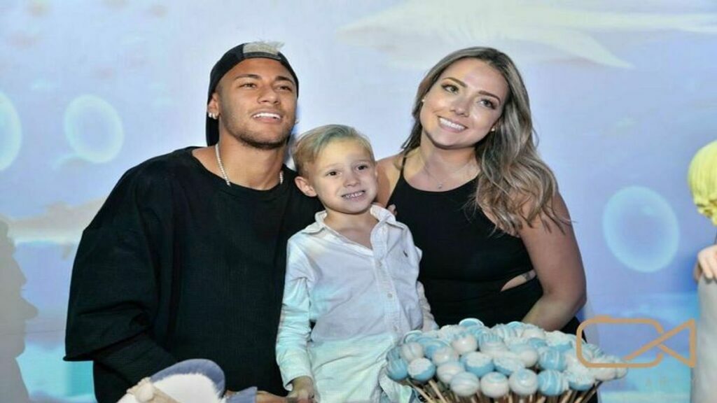 Neymar and Carolina with their son Davi