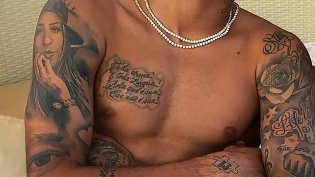 Neymar tattoo