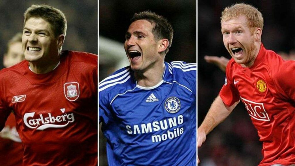 frank lampard vs steven gerrard vs paul scholes