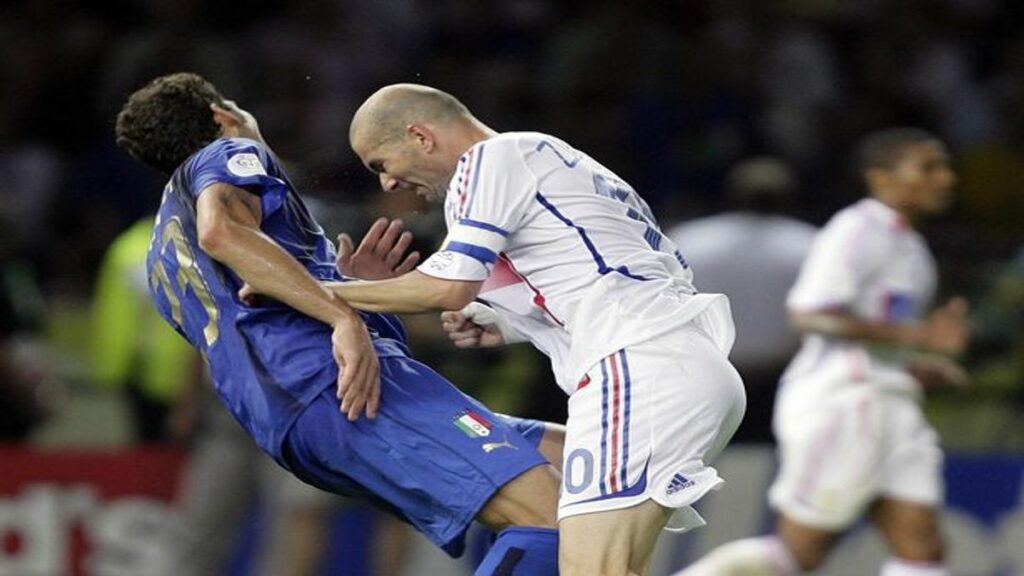 Zinedine Zidane headbutts Materazzi