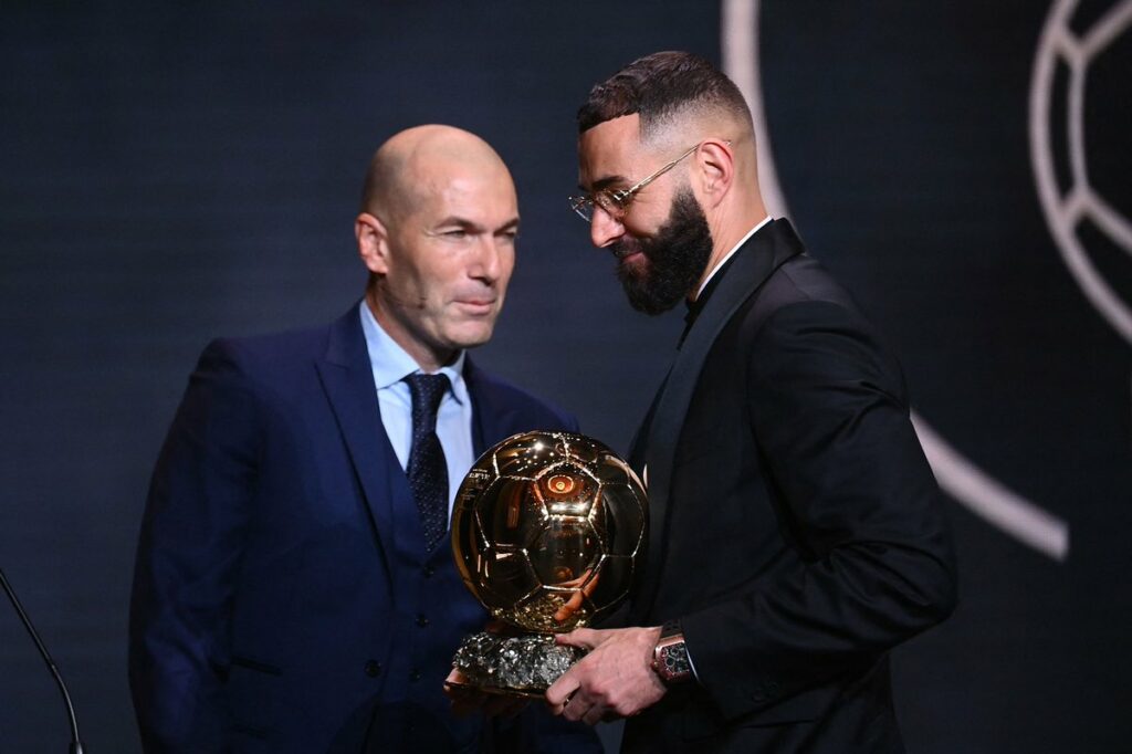 Zinedine Zidane believes Karim Benzema is the best striker in French football