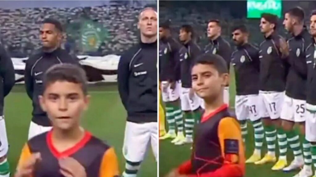 champions league mascot imitates ronaldo's new celebration