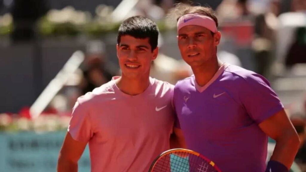 Rafael Nadal and Carlos Alcaraz