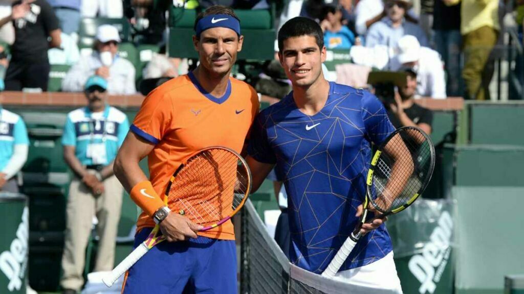 Rafael Nadal and Carlos Alcaraz