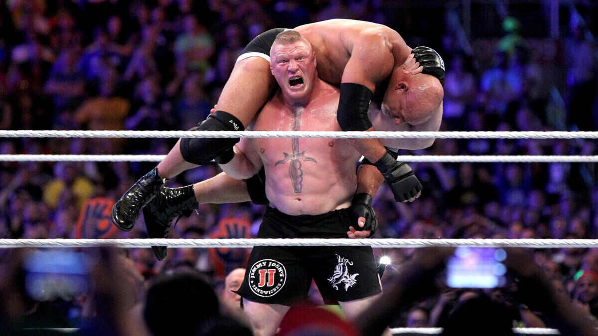 lesnar vs goldberg