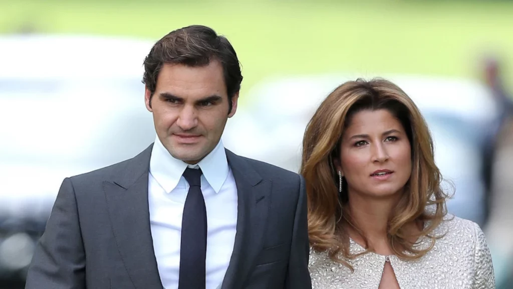 Roger Federer's wife Mirka Federer.