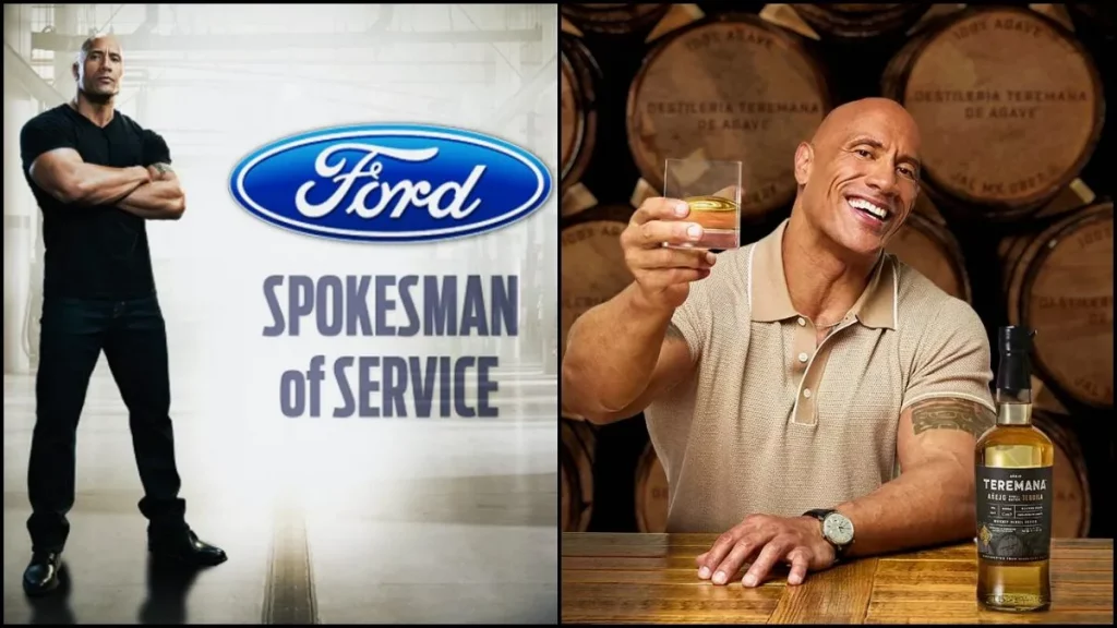 The Rock Net worth Brand Endorsements Ford Teremana Tequilla