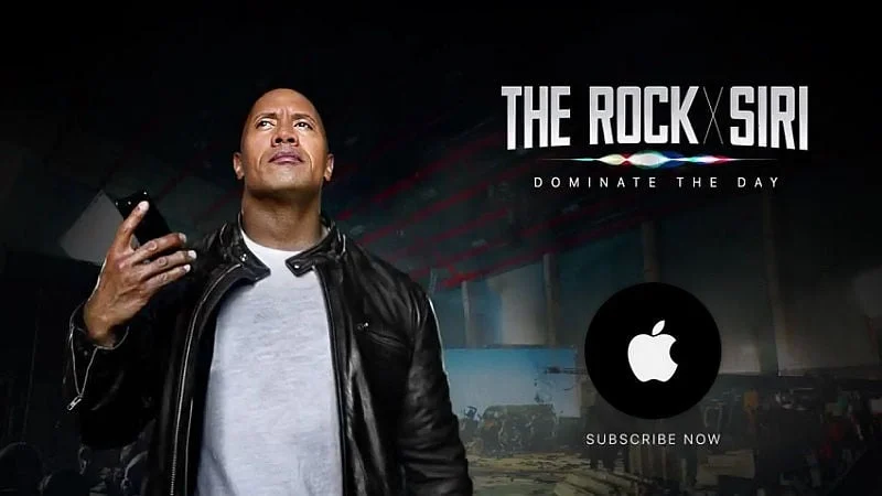 The Rock brand endorsements Apple