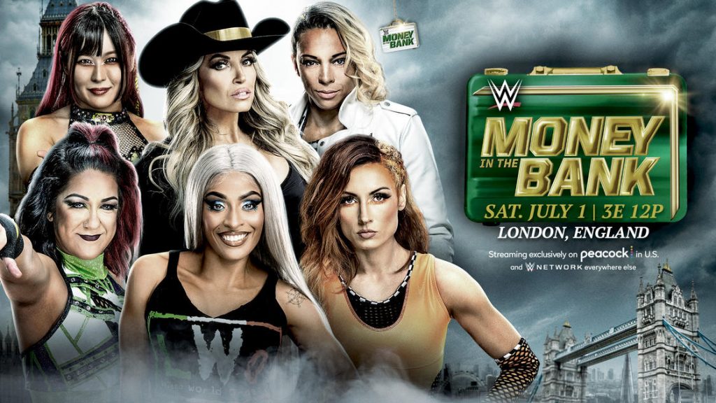 Zelina Vega vs. Becky Lynch vs. Zoey Stark vs. Bayley vs. Iyo Sky vs. Trish Stratus (Money in the Bank Ladder Match for a Women's Championship Match Contract)