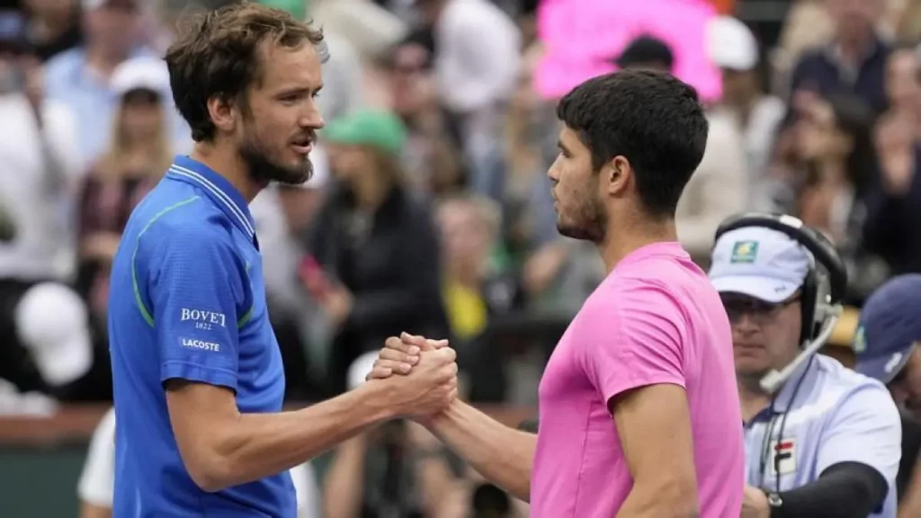 Daniil Medvedev and Carlos Alcaraz