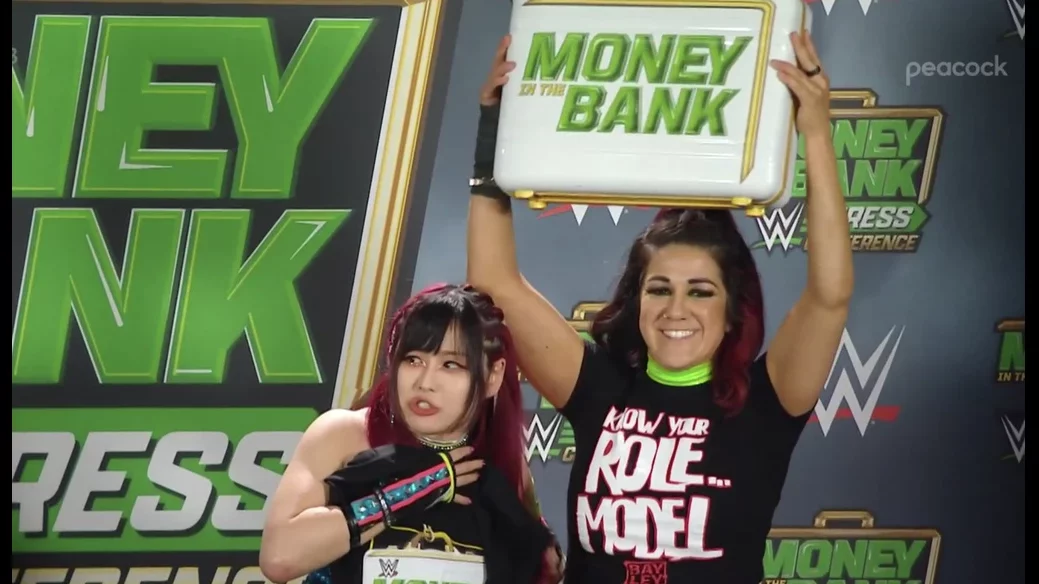 IYO SKY and Bayley Money In the Bank 2023