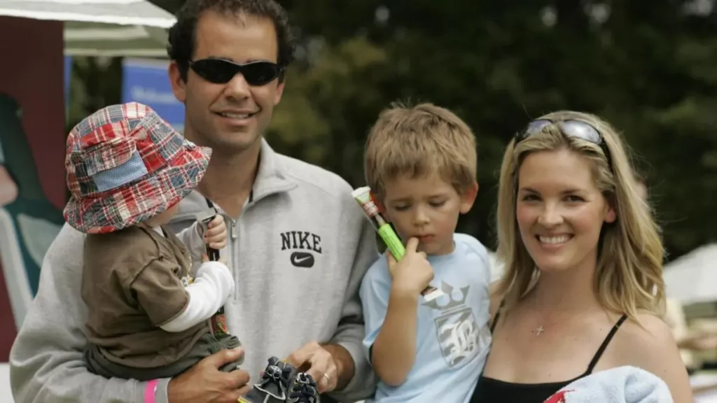 Pete Sampras with family