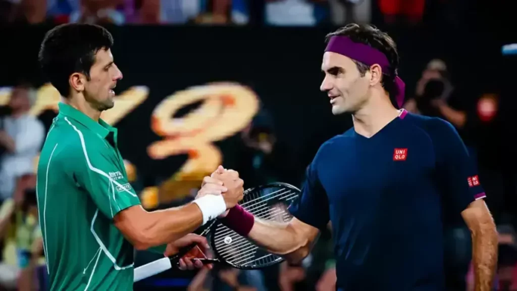 Roger Federer amd Novak Djokovic