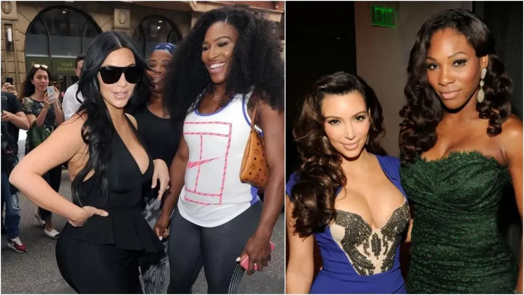 Kim Kardashian and Serena Williams