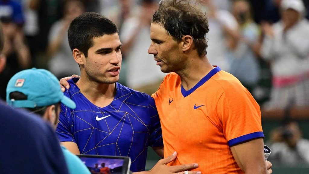 Carlos Alcaraz and Rafael Nadal