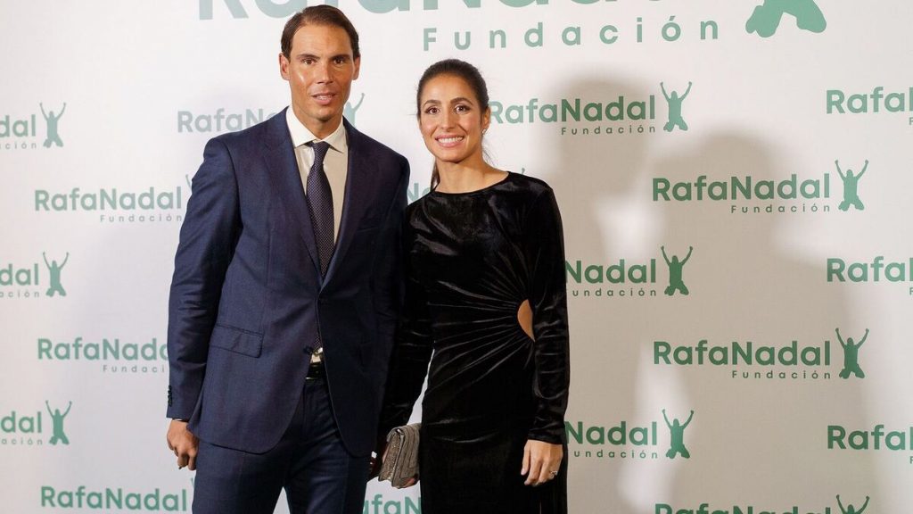 Rafael Nadal and his wife