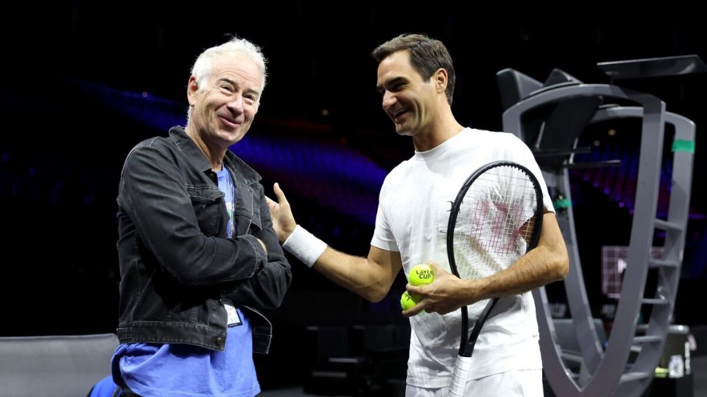 John McEnroe and Roger Federer