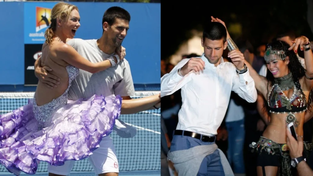 Novak Djokovic dancing