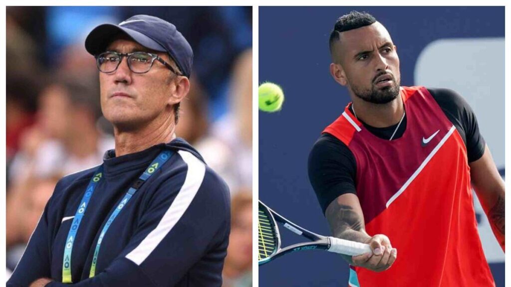 Nick Kyrgios and Darren Cahill