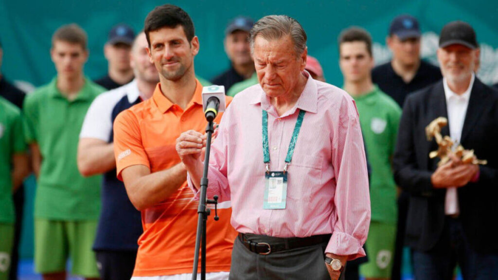 Novak Djokovic and Nikola Pilic