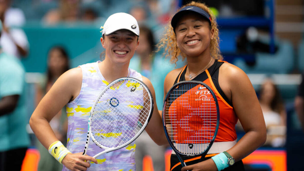 Iga Swiatek and Naomi Osaka