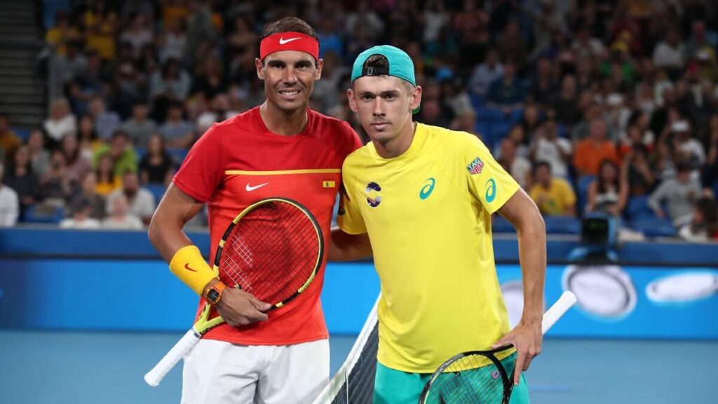 Rafael Nadal and Alex De Minaur