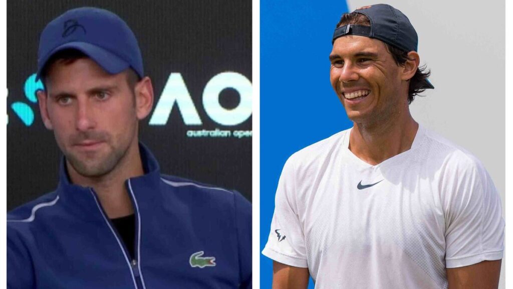 Novak Djokovic and Rafael Nadal