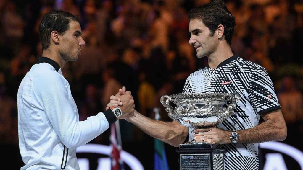 Roger Federer and Rafael Nadal