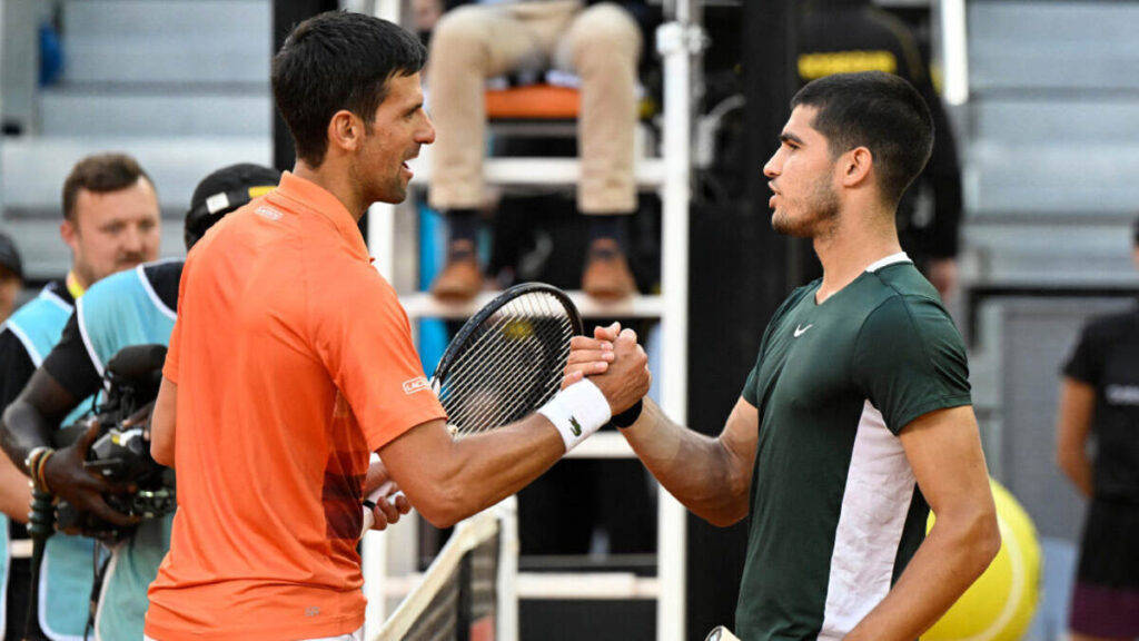 Novak Djokovic and Carlos Alcaraz