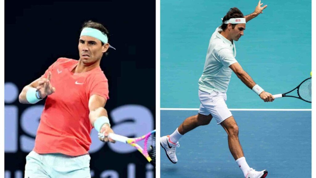 Rafael Nadal and Roger Federer