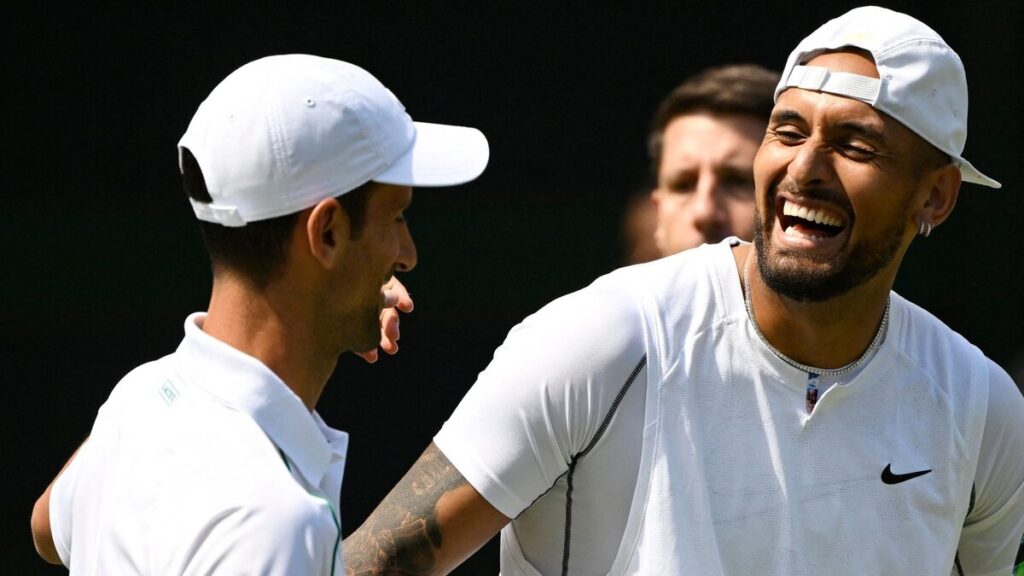 Novak Djokovic and Nick Kyrgios