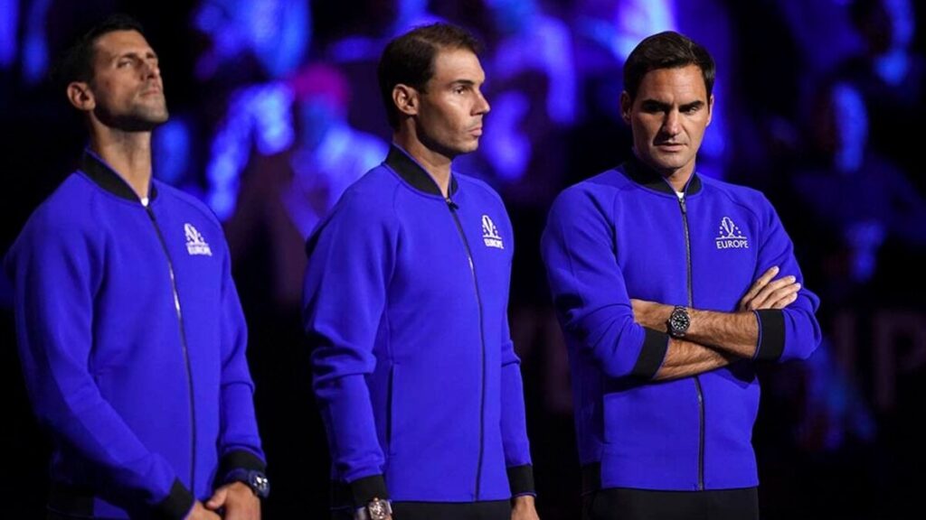 Novak Djokovic, Roger Federer and Rafael Nadal