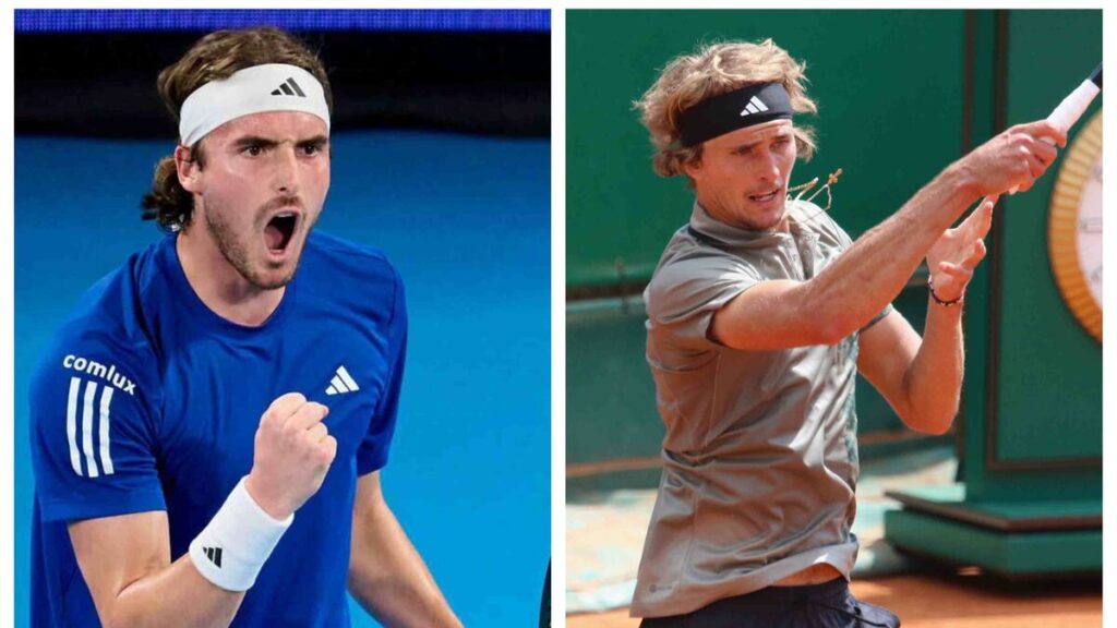 Alexander Zverev and Stefanos Tsitsipas