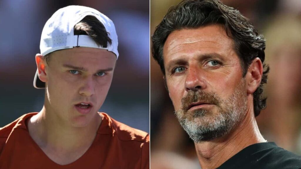 Holger Rune and Patrick Mouratoglou
