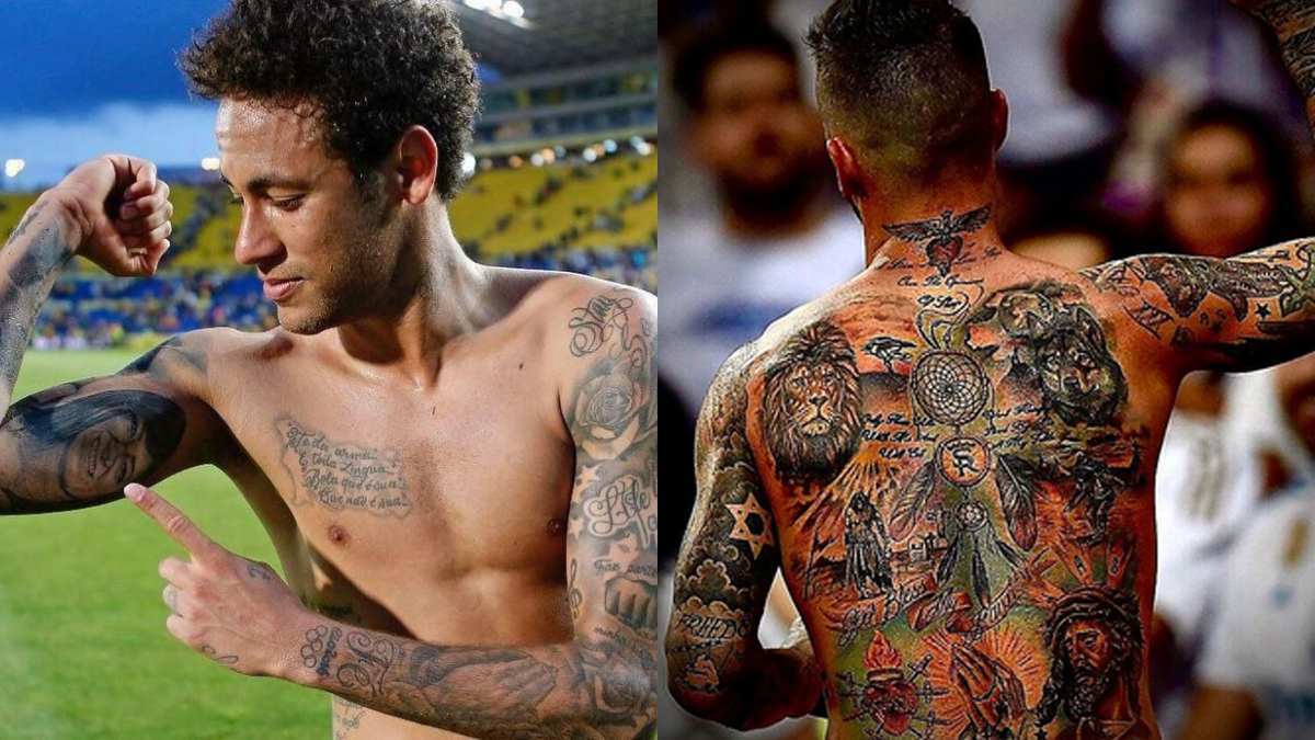 Top 10 footballers with amazing tattoos