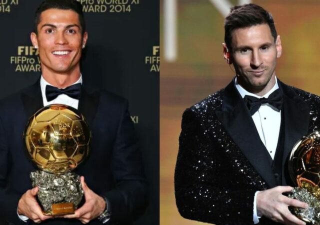 Top 10 players with the most Ballon d'Or wins in Football history