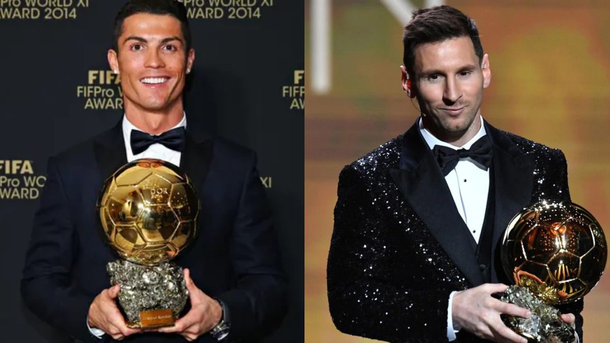 Top 10 players with the most Ballon d'Or wins in Football history