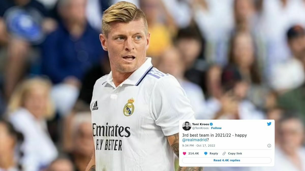 Toni Kroos shocked as Real Madrid doesn't win the club of the year award