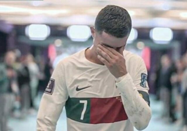 Cristiano Ronaldo broke into tears after a heartbreak loss against Morocco