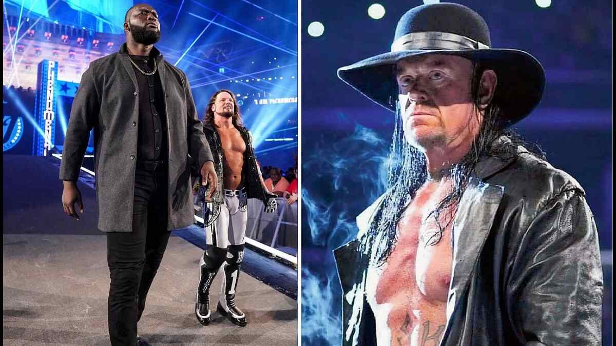 Omos gets advice from undertaker