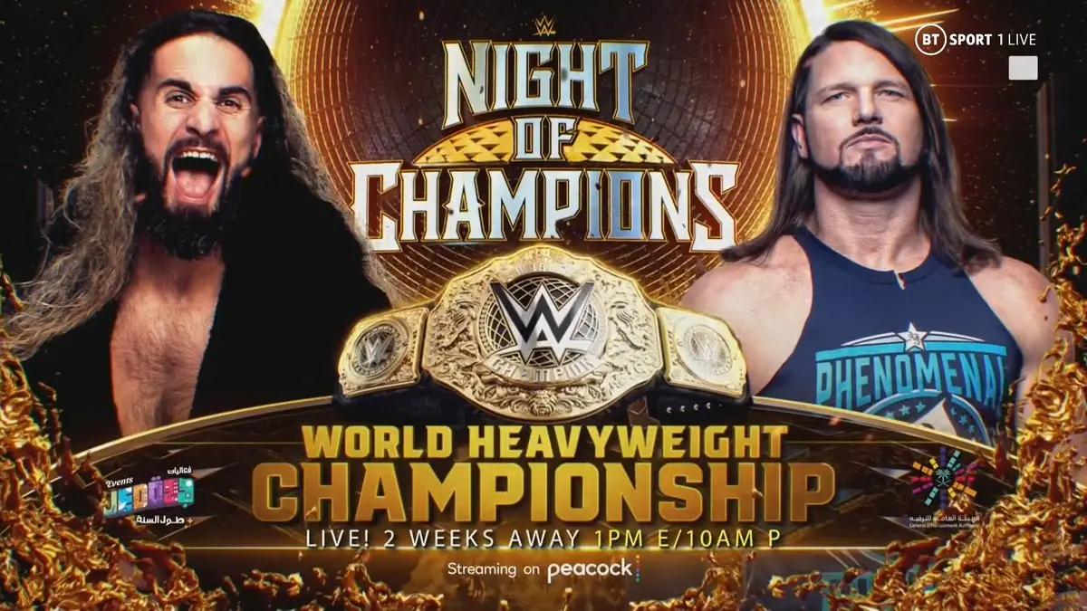 AJ Styles vs Seth Rollins