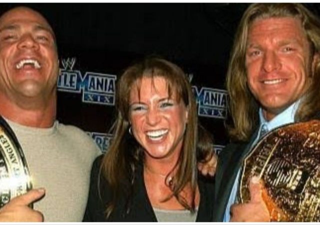 Stephanie McMahon Criticises Former WWE champion Kurt Angle as a bad kisser