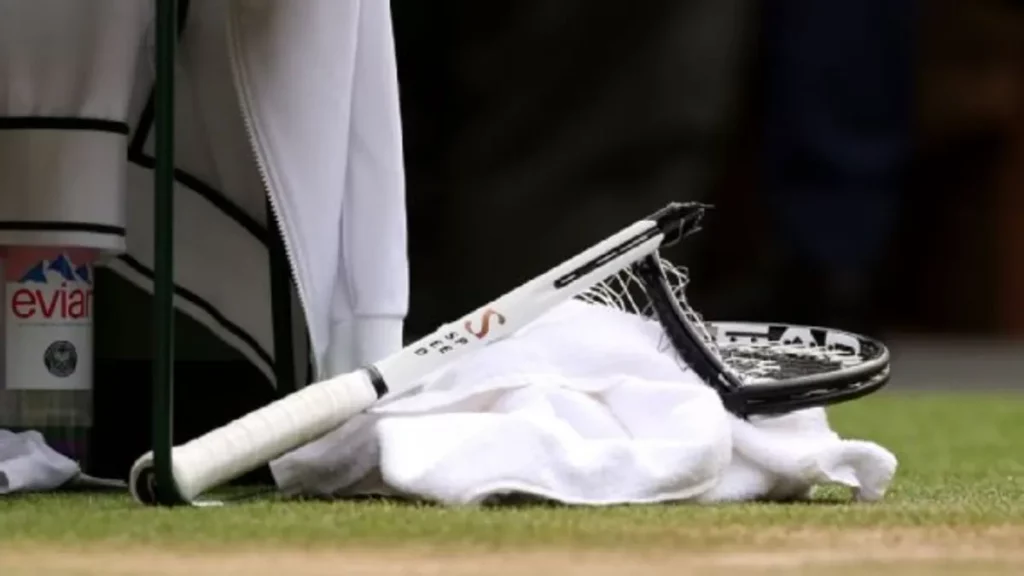 Novak Djokovic Broken Racket
