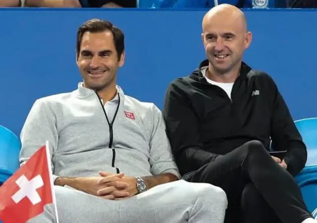 Roger Federer with Ivan Ljubicic