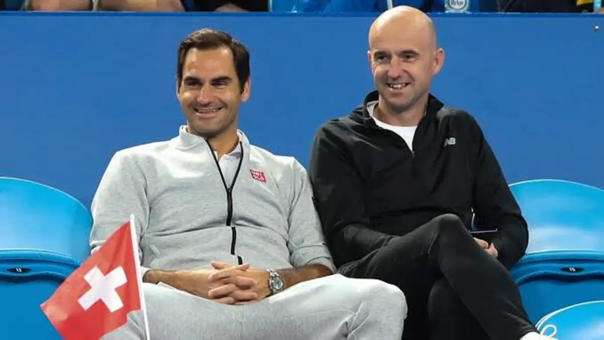 Roger Federer with Ivan Ljubicic
