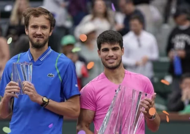 Daniil Medvedev and Carlos Alcaraz