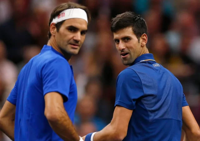 Roger Federer amd Novak Djokovic