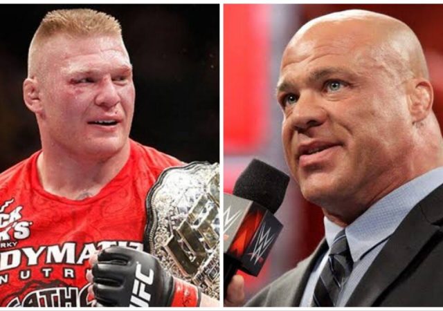 Kurt Angle makes a bold statement on Brock Lesnar