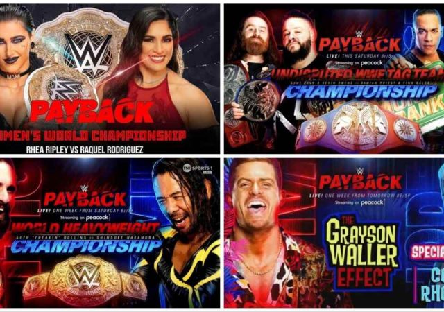 WWE Payback 2023 Preview and Predictions- September 2,2023