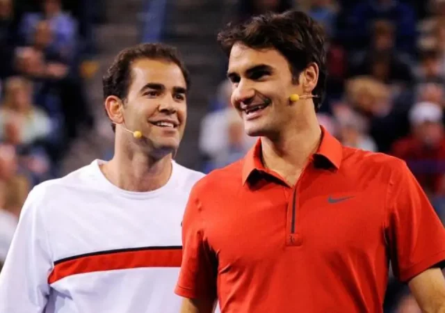 Pete Sampras and Roger Federer